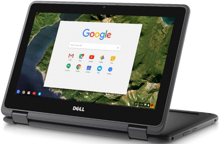 Dell Chromebook 11 3189 2-in-1 Laptop 11.6" - Black - Intel Celeron N3060 1.6GHz - 4GB RAM - 16GB