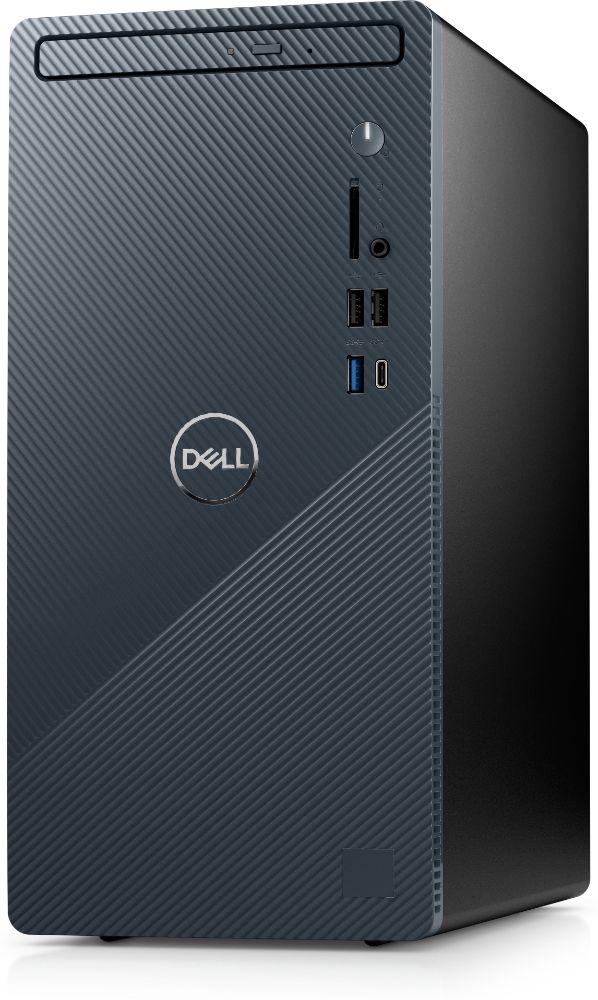 Dell Inspiron 3910 Desktop Computer - Intel® Core™ i5-12400 2.5GHz - 256GB - Black & Mist Blue - 12GB RAM
