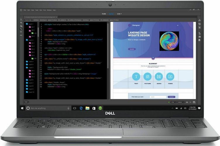 Dell  Precision 15 3580 Laptop 15.6" - Intel Core i5-1340P 4.6GHz - 256GB - Titan Grey - 16GB RAM - 15.6 Inch - Excellent