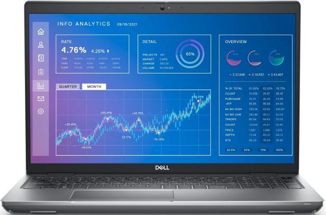 Dell Precision 3571 Mobile Workstation Laptop 15.6" Intel Core i5-12600H 4.5GHz in Titan Grey in Excellent condition