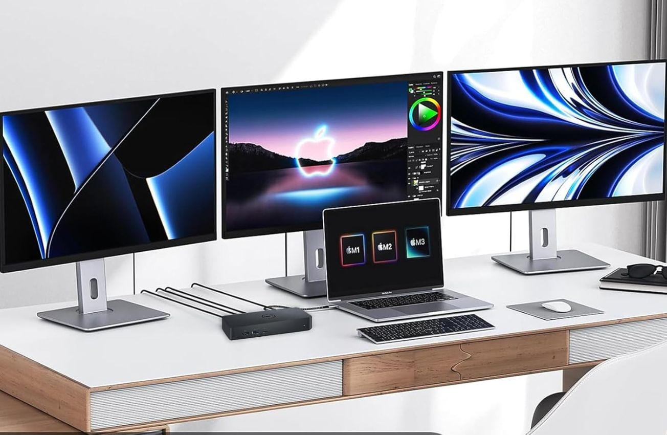 Dell Universal Docking Station D6000S Ethernet - Black