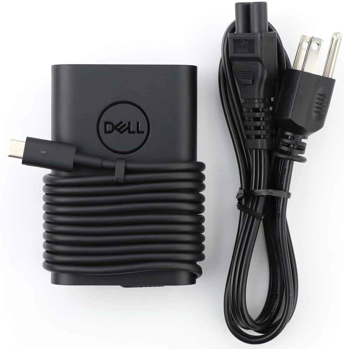 Dell  USB-C 65 W AC Adapter with Power Cord (US) - Black - Brand New