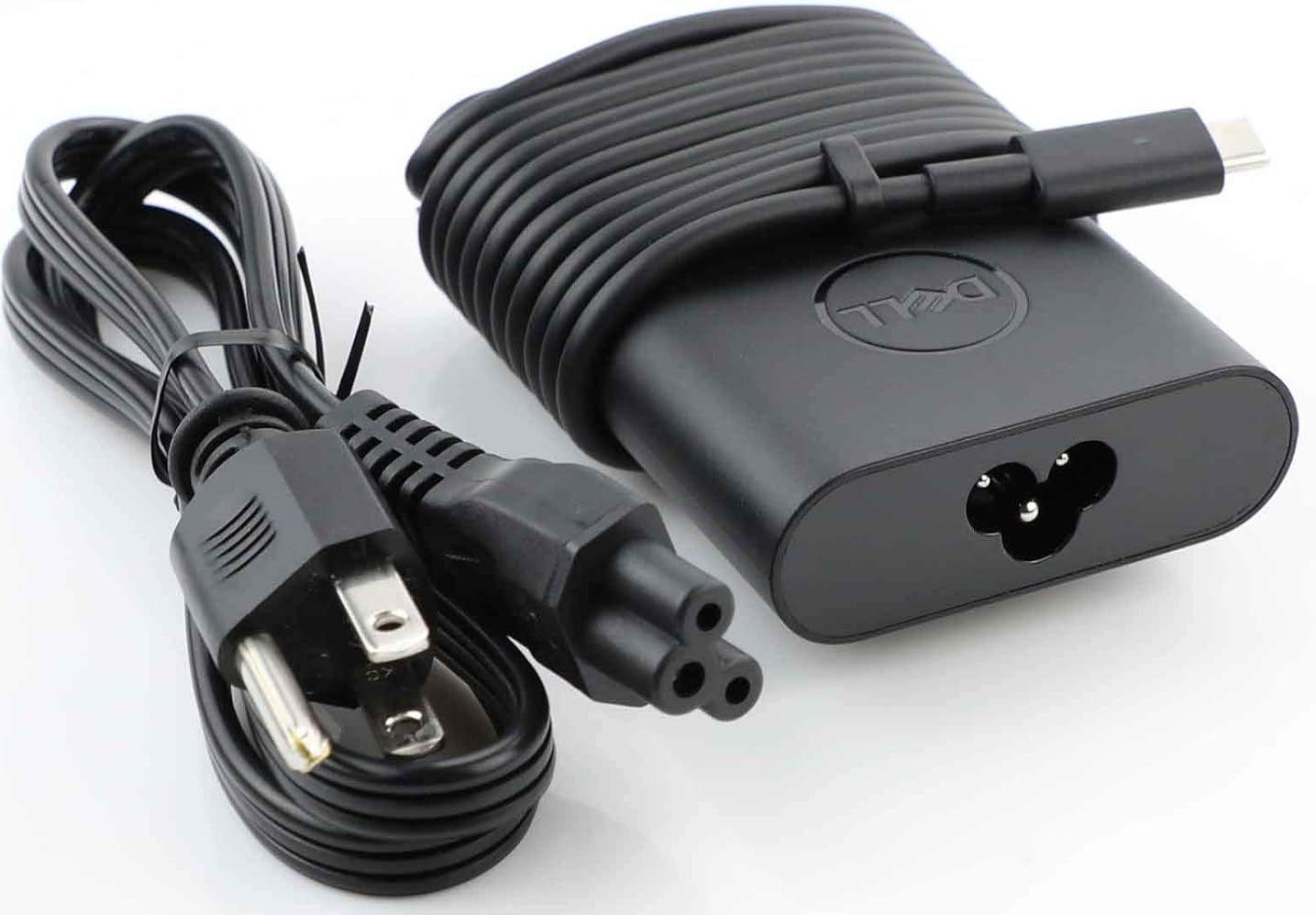 Dell USB-C 65 W AC Adapter with Power Cord (US) - Black