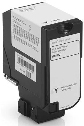 Dell  Yellow Toner Cartridge 593BBYB - Yellow - Excellent