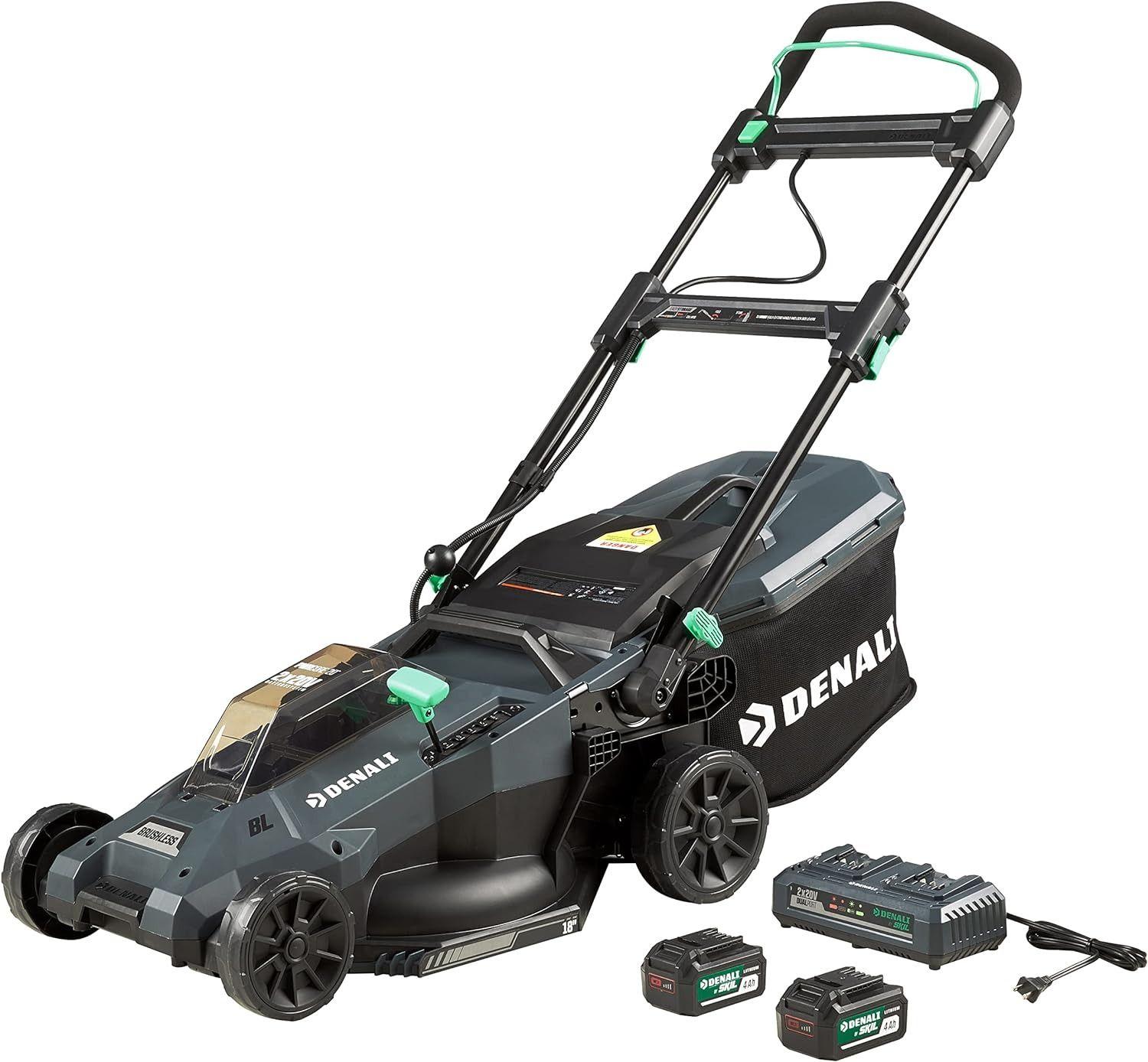 Denali  by SKIL 2x 20V Brushless 18" Push Lawn Mower (APM4912B-00) - Blue/Gray - Excellent