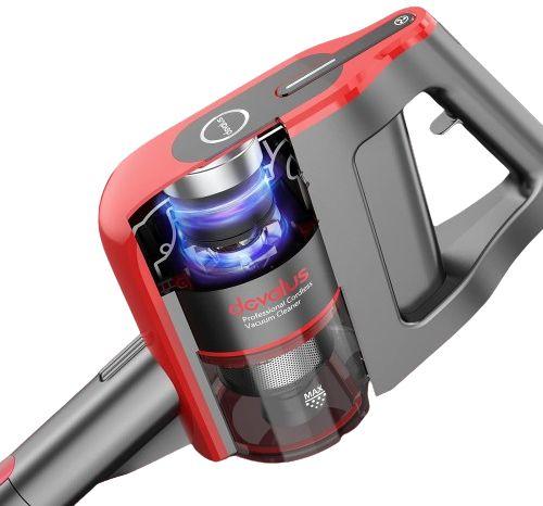 Devalus S6 Cordless Vacuum Cleaner - Red