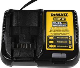 Dewalt DCB112 20V Max Lithium Ion Battery Charger - Black