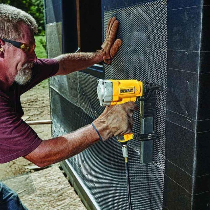 Dewalt DW451S2-R 16 GA Wide Crown Lathing Stapler - Yellow