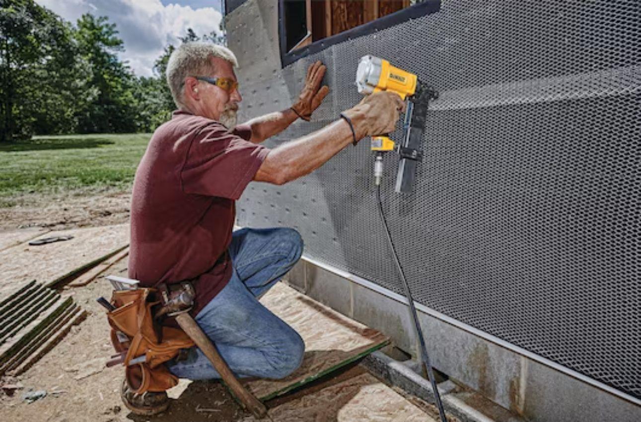 Dewalt DW451S2-R 16 GA Wide Crown Lathing Stapler - Yellow