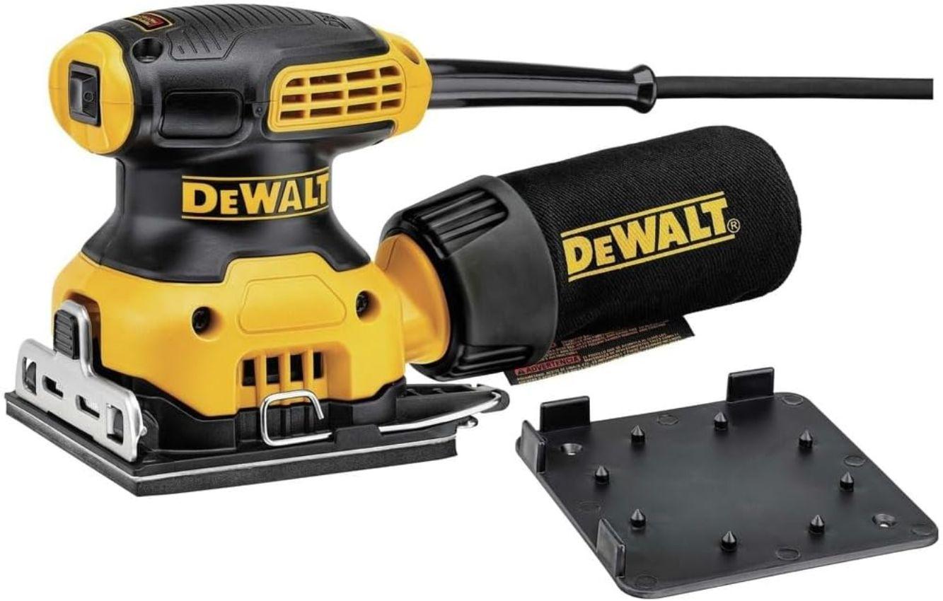 Dewalt  DWE6411K-R 1/4 Sheet Palm Grip Sander Kit - Yellow/Black - Excellent