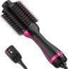 Dimecano 4-in-1 Hair Dryer and Brush - Black/Pink