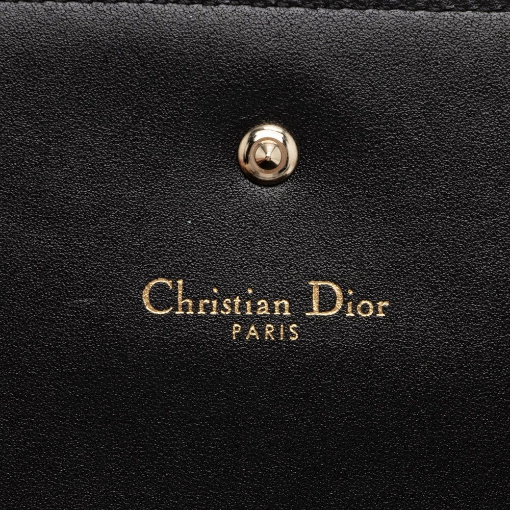 Dior Calfskin Diorama Wallet on Chain Clutch - Calfskin - Black