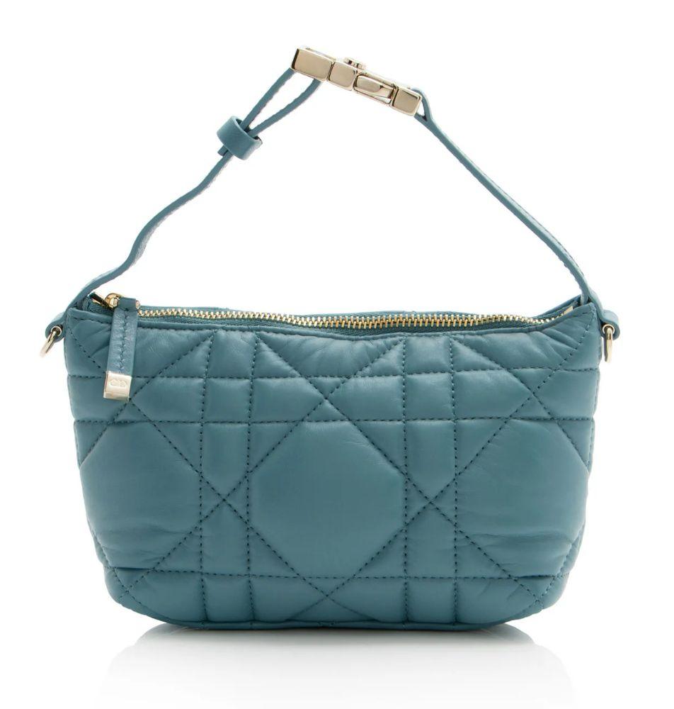 Dior Calfskin Diortravel Nomad Small Pouch - Calfskin - Blue