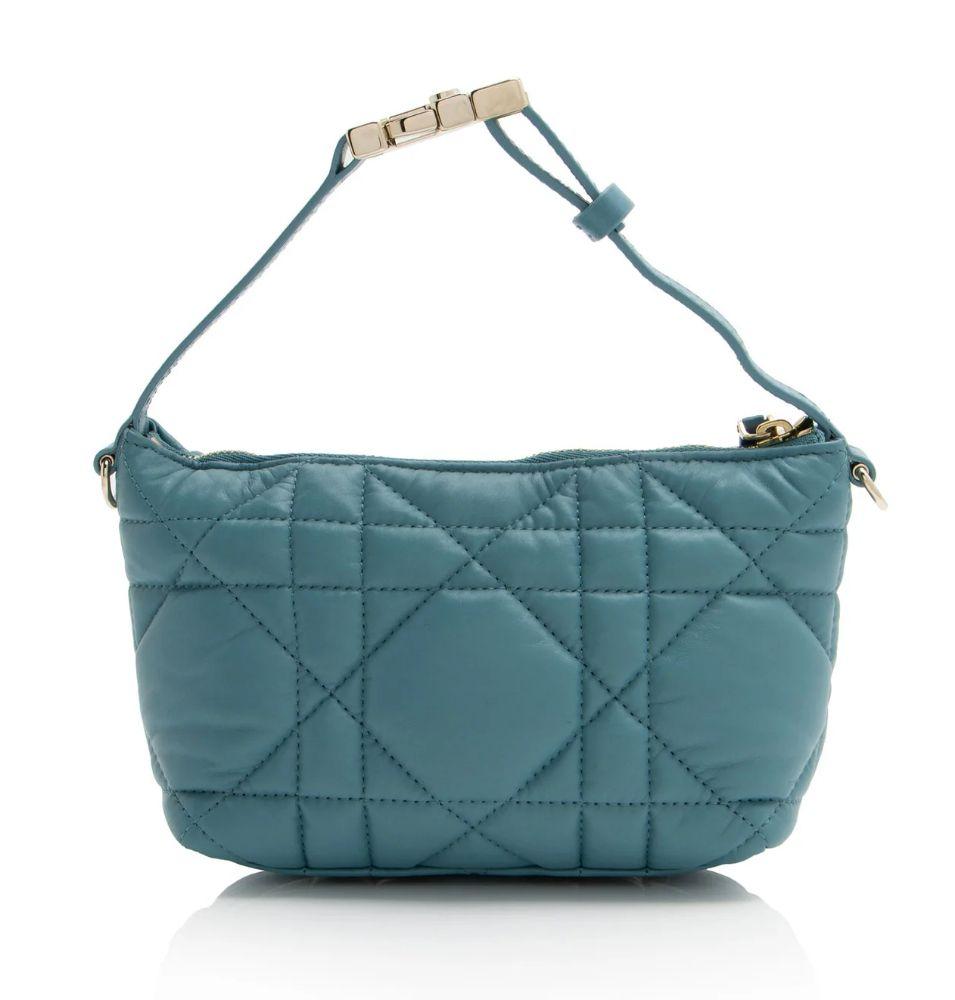 Dior Calfskin Diortravel Nomad Small Pouch - Calfskin - Blue