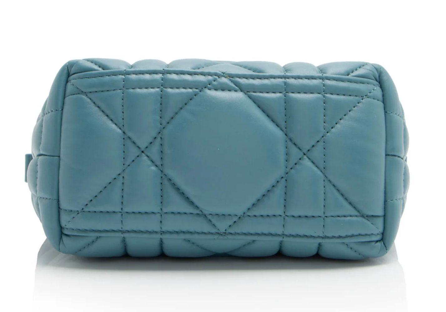 Dior Calfskin Diortravel Nomad Small Pouch - Calfskin - Blue