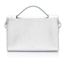 Dior Metallic Calfskin Diorever Top Handle - Calfskin - Blue/Silver