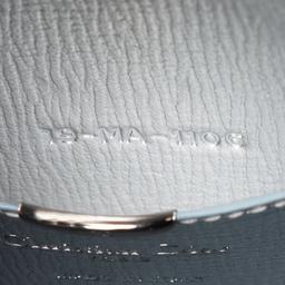 Dior Metallic Calfskin Diorever Top Handle - Calfskin - Blue/Silver