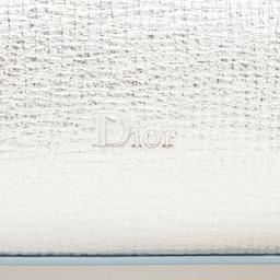Dior Metallic Calfskin Diorever Top Handle - Calfskin - Blue/Silver