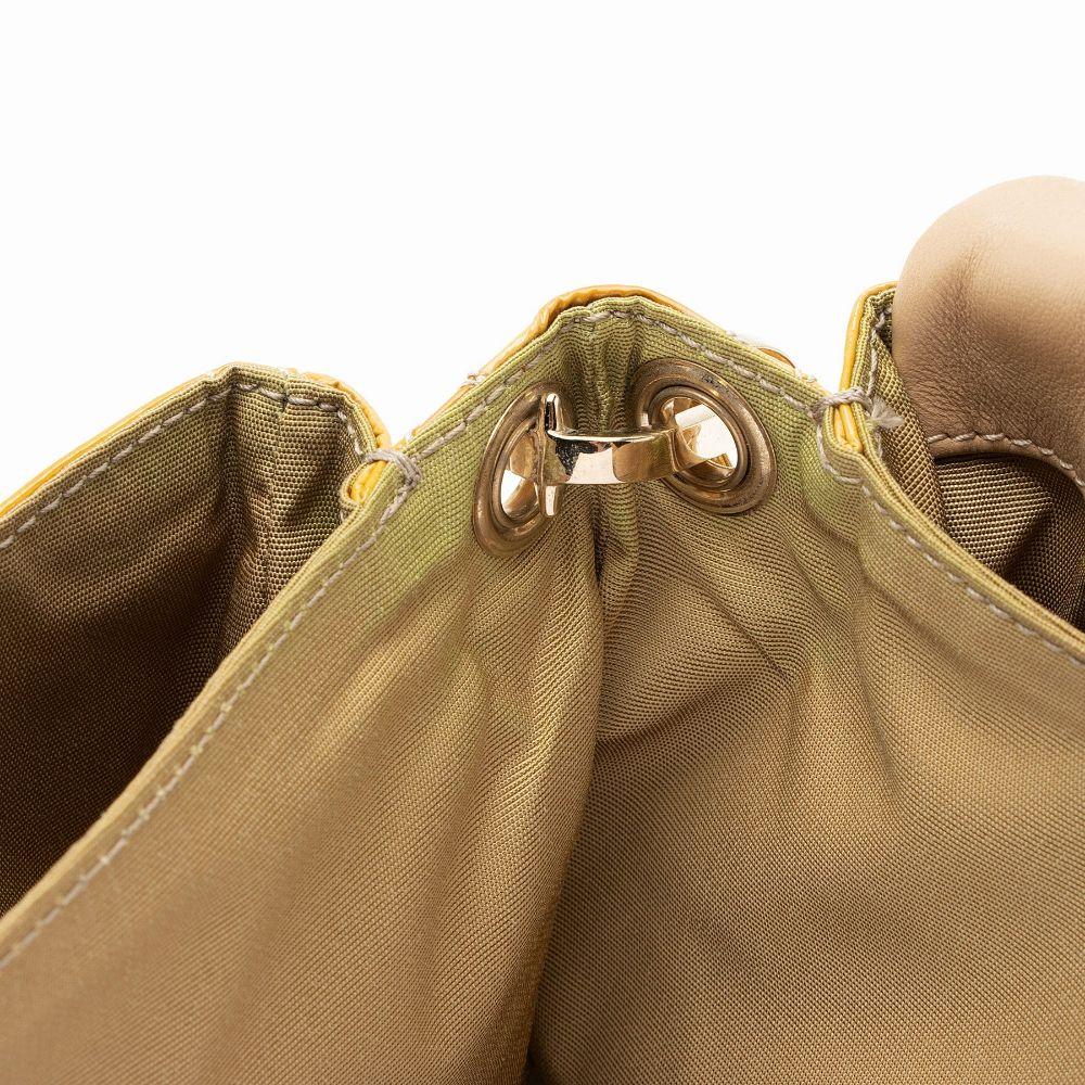 Dior Patent Leather New Lock Flap Bag - Leather - Yellow