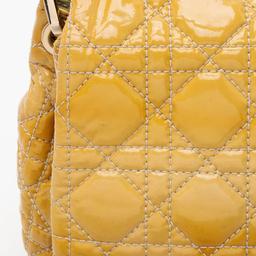 Dior Patent Leather New Lock Flap Bag - Leather - Yellow