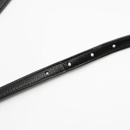 Dior Pebbled Leather Caro Double Pouch Crossbody - Leather - Blue