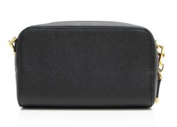 Dior Pebbled Leather Caro Double Pouch Crossbody - Leather - Blue