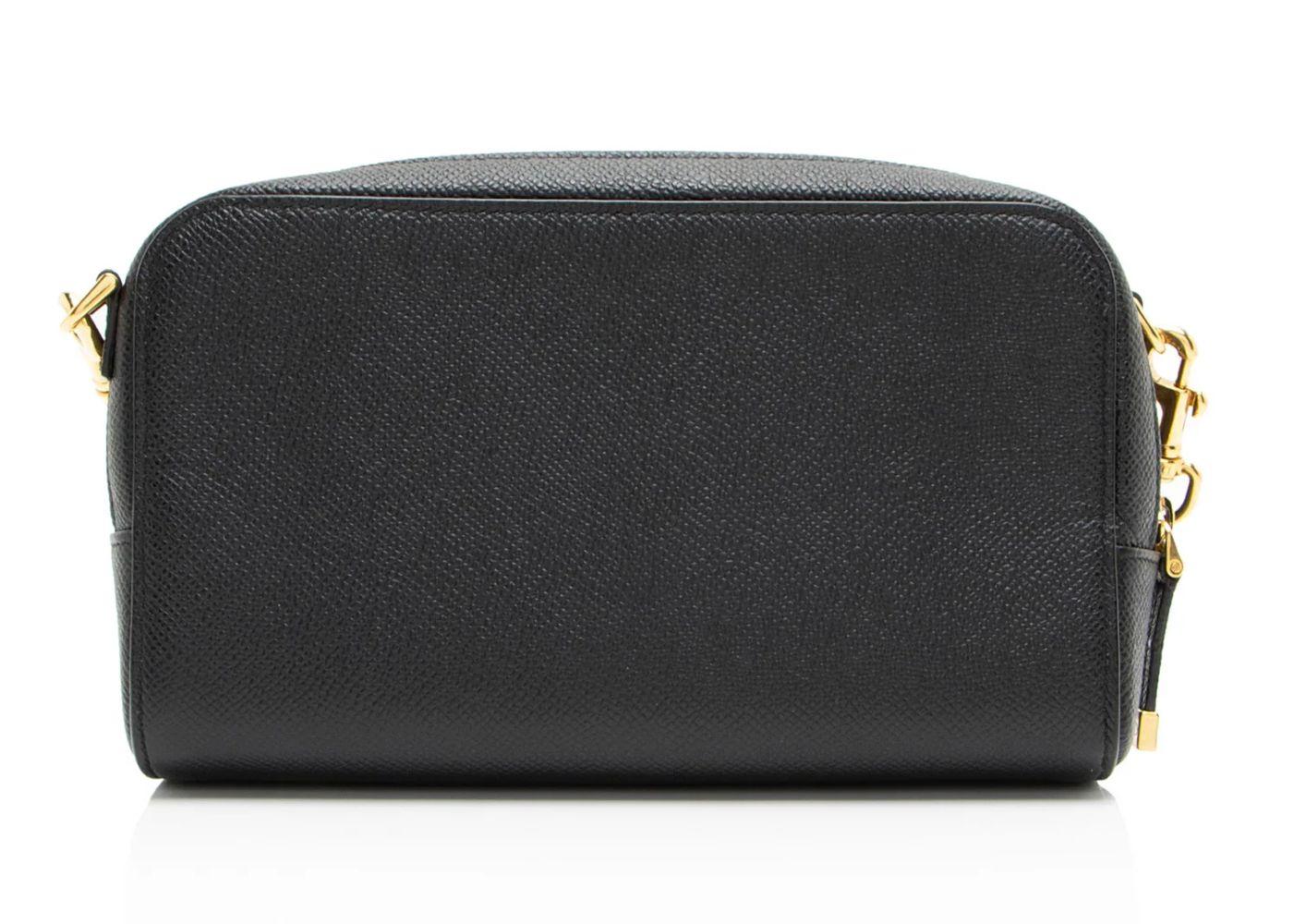 Dior Pebbled Leather Caro Double Pouch Crossbody - Leather - Blue