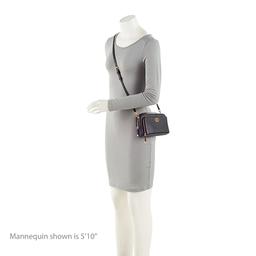 Dior Pebbled Leather Caro Double Pouch Crossbody - Leather - Blue