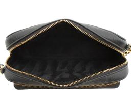 Dior Pebbled Leather Caro Double Pouch Crossbody - Leather - Blue