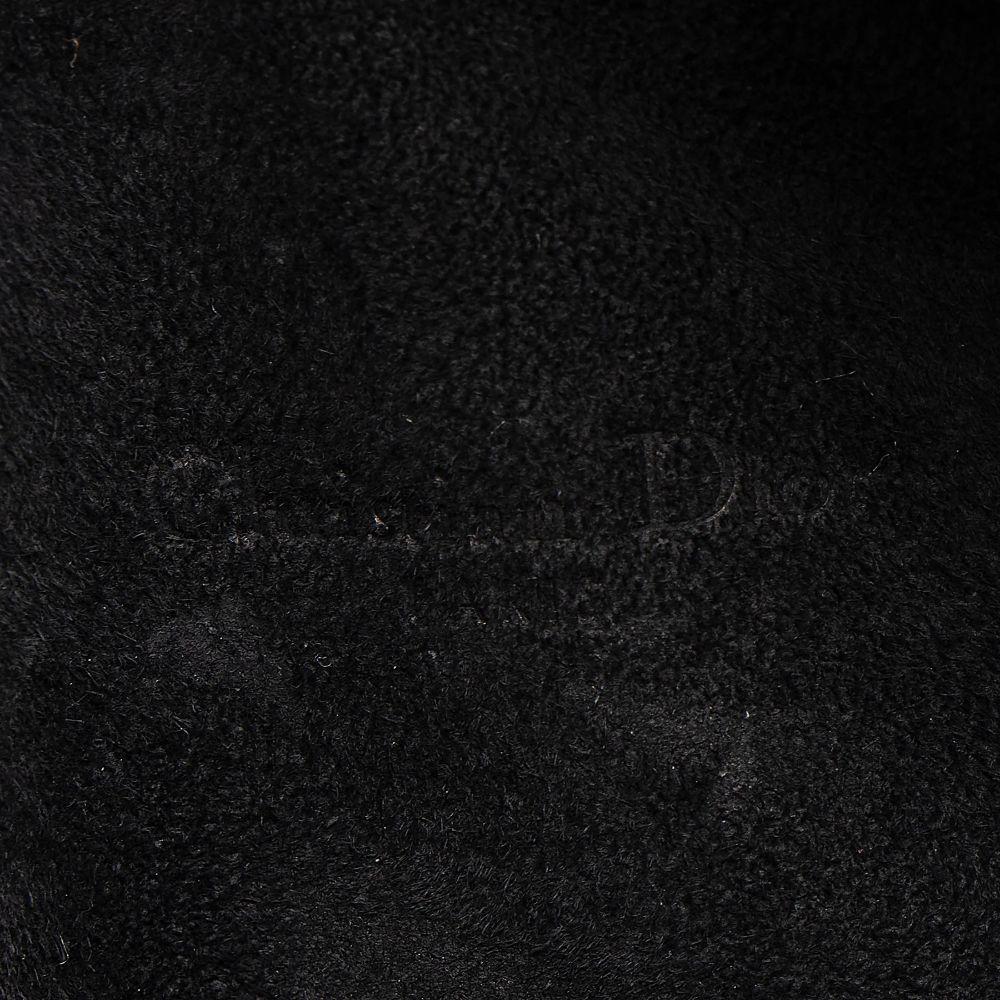 Dior Pebbled Leather Caro Double Pouch Crossbody - Leather - Blue