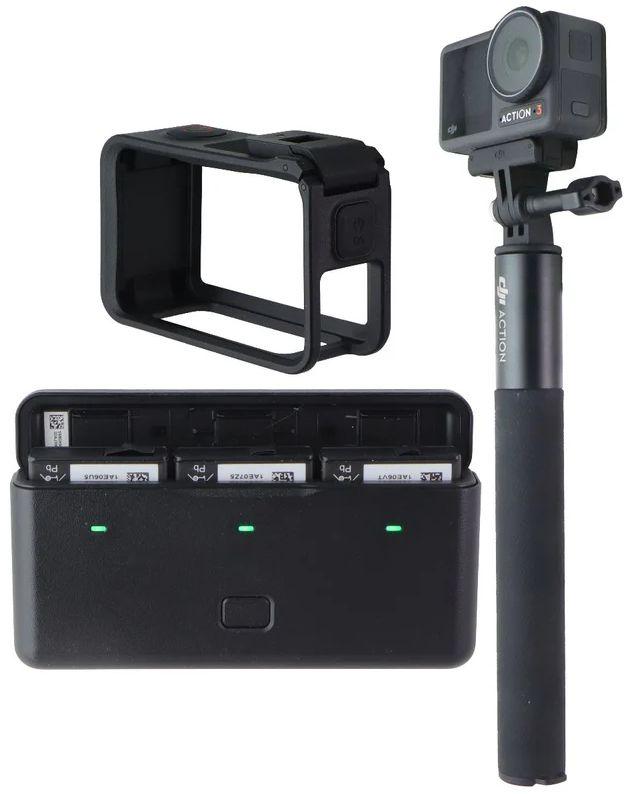 DJI  Osmo Action 3 Camera Adventure Combo Edition - Black - Excellent