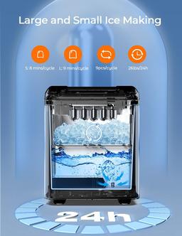Dreamiracle Portable Ice Maker Machine - Black