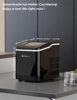 Dreamiracle Portable Ice Maker Machine - Black