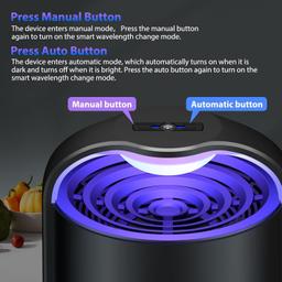 Dunaga Zap T360 Pro Automatic Fruit Fly Trap - Black