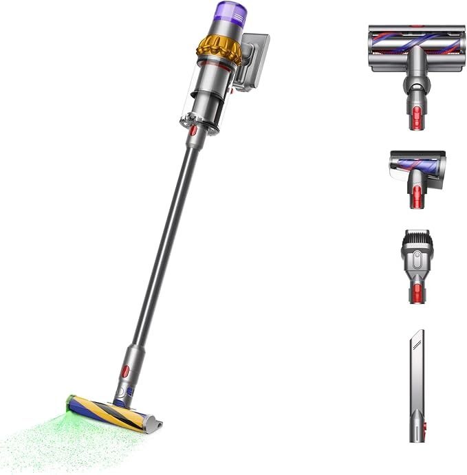 Dyson V15 Detect Total Clean Vacuum Cleaner - Yellow/Nickel