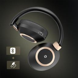 Eaorul H30 Noise Cancelling Over The Ear Headphone - Black