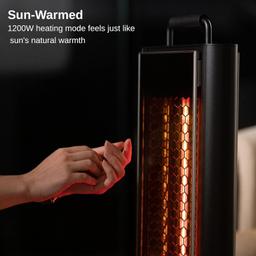 East Oak 1200W Patio Heater - Black