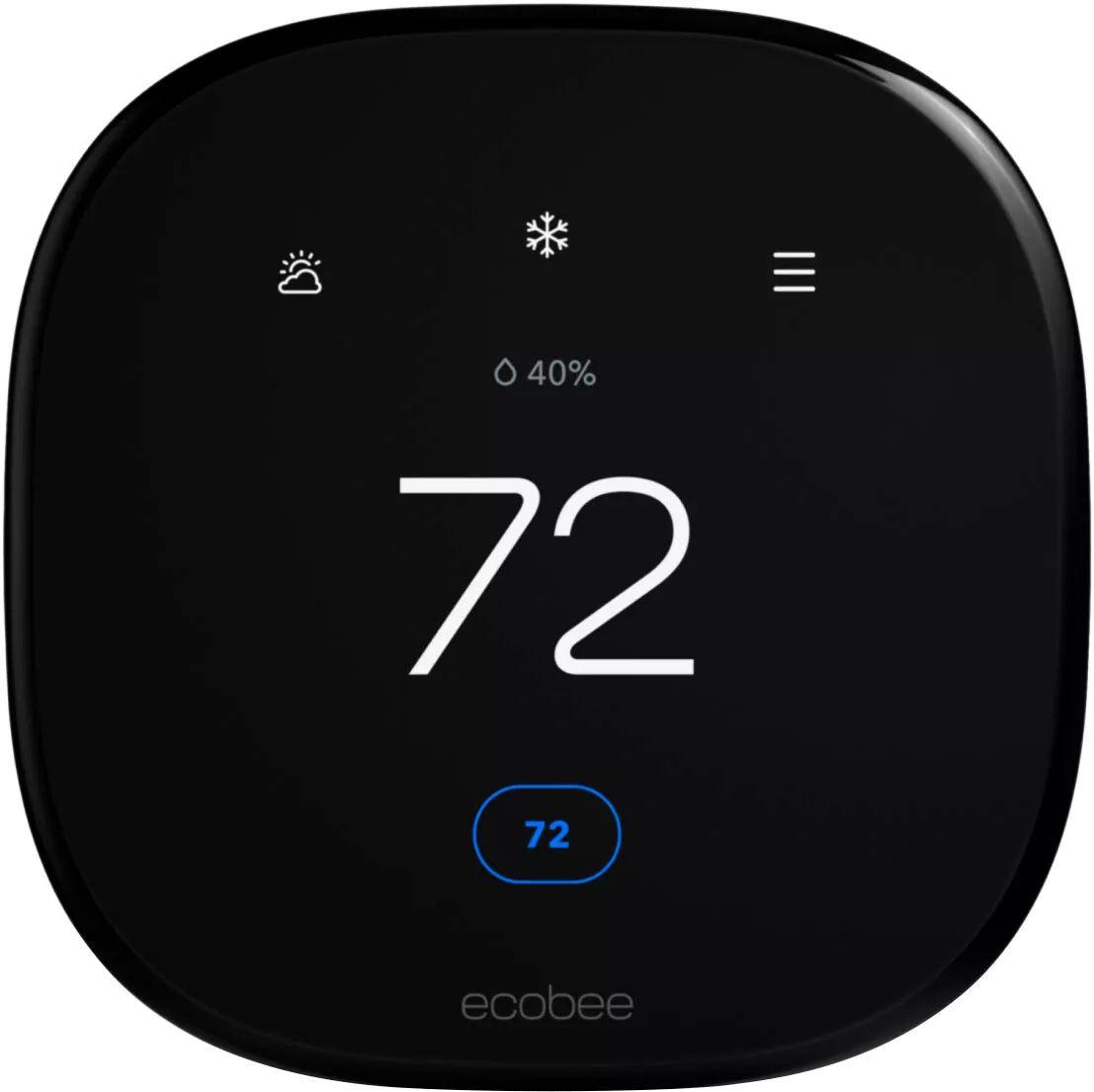 ecobee  Smart Thermostat Enhanced Works with Alexa - Black - Excellent