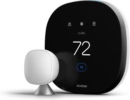 ecobee Smart Thermostat with Smart Sensor - Black