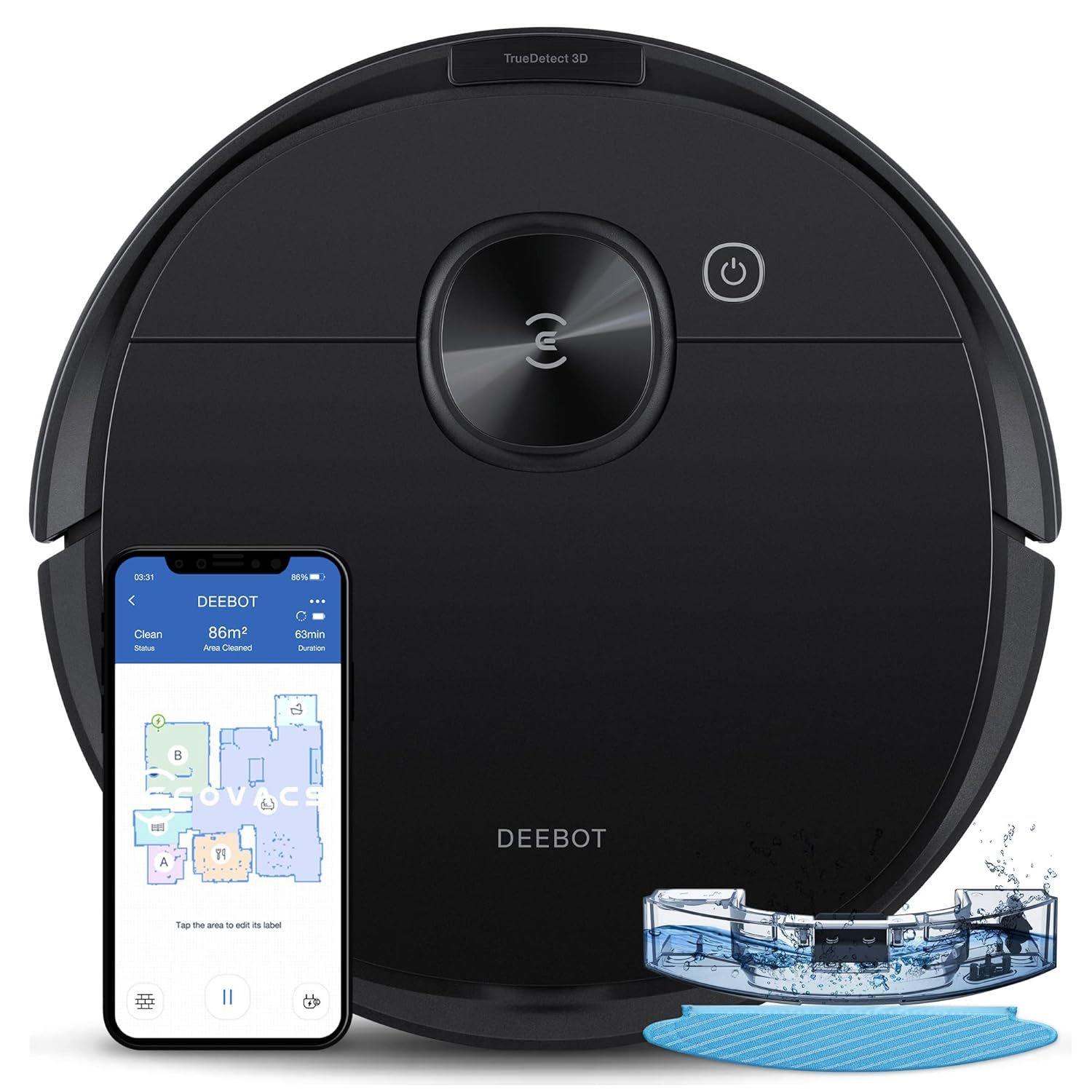 Ecovacs  Deebot N8 Pro Robot Vacuum Cleaner - Black - Excellent