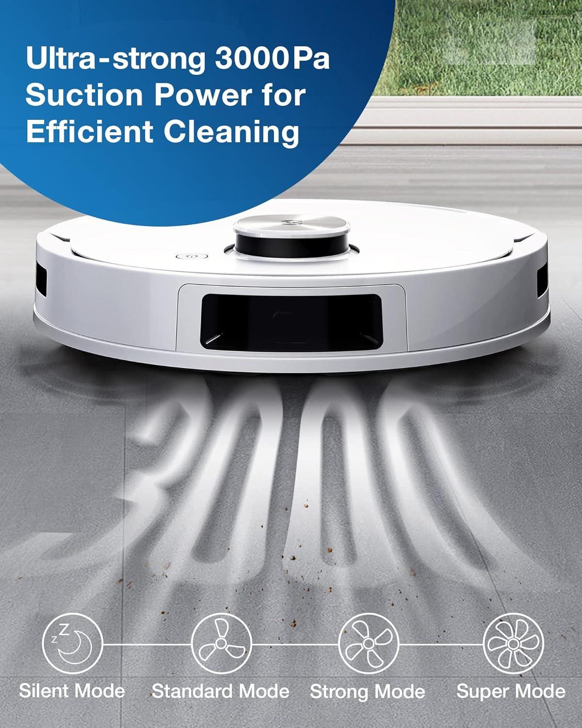 Ecovacs Deebot T9+ Robot Vacuum and Mop - White