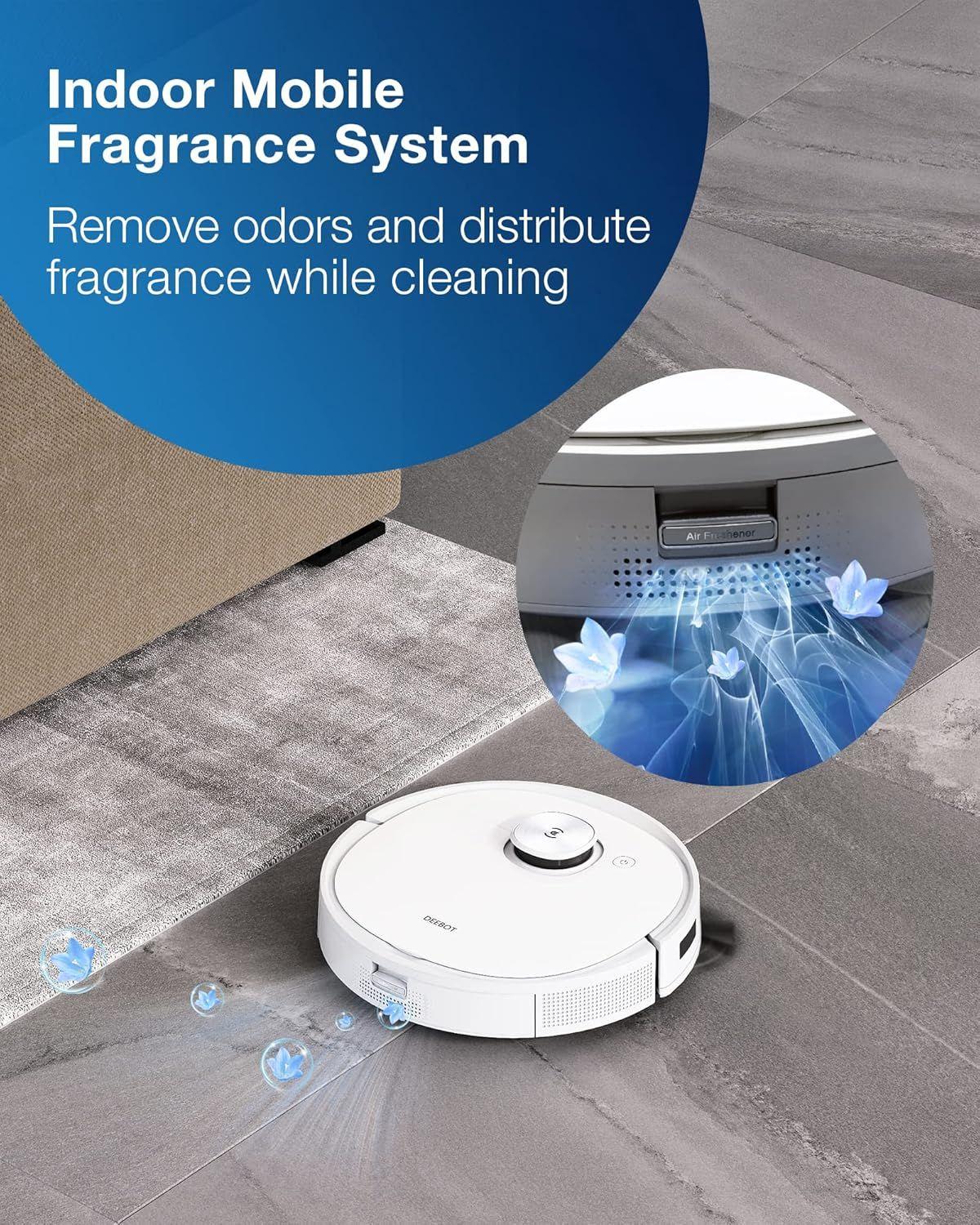 Ecovacs Deebot T9+ Robot Vacuum and Mop - White