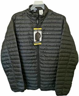 Eddie Bauer Men's Packable Microlight Down Jacket XL - Black