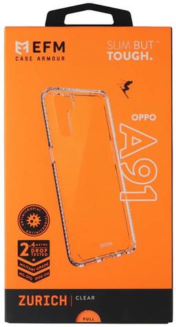 EFM Zurich Series Phone Case for Samsung Galaxy A91 - Clear