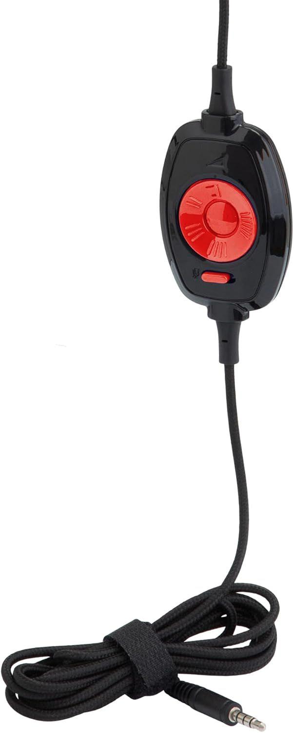 Egghead Skylab Over Ear Wired Gaming Headset - Black/Red