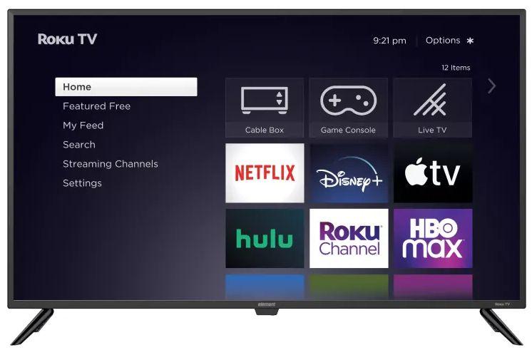 Element  43" 4K UHD HDR10 Roku TV (E4AA43R-T) - Black - 43 Inch - Excellent