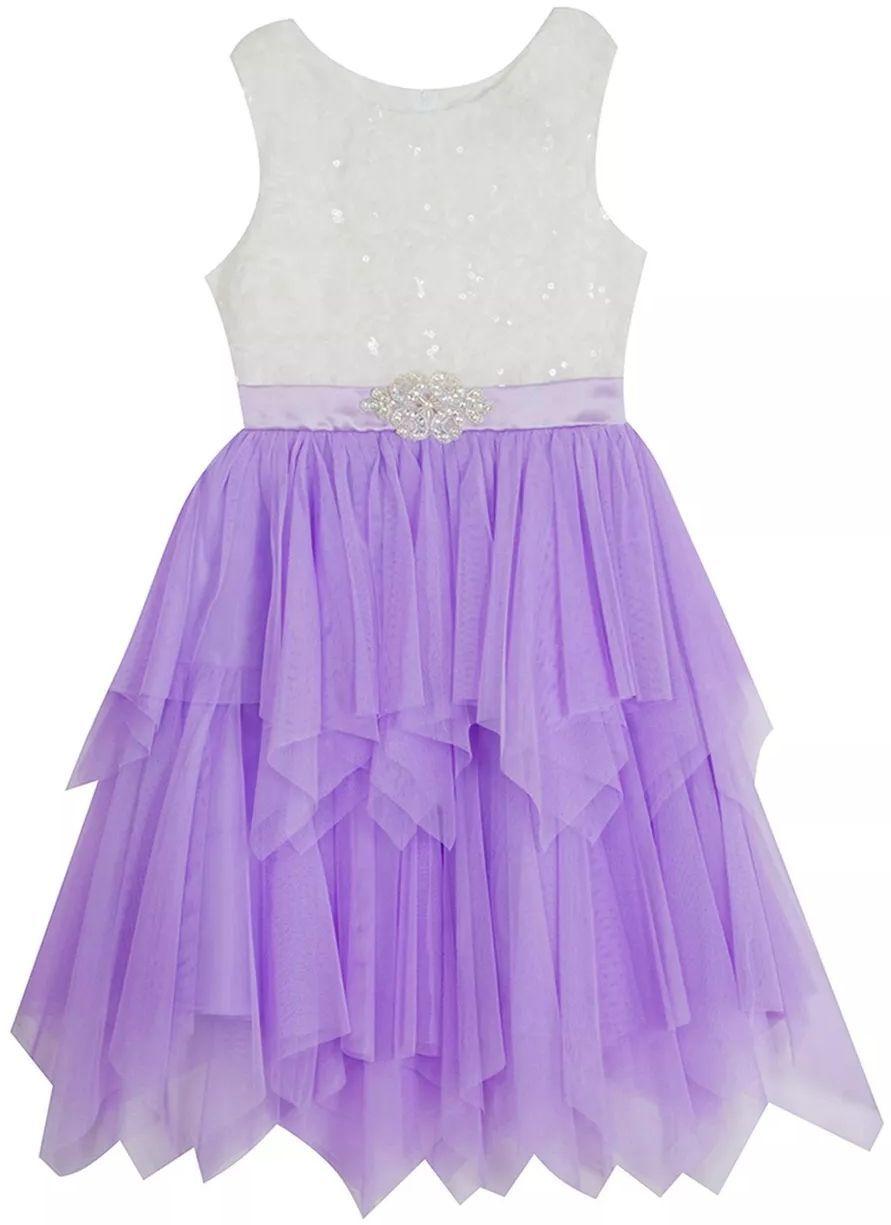 Emily Rose Girl's Dress 12 - Lilac
