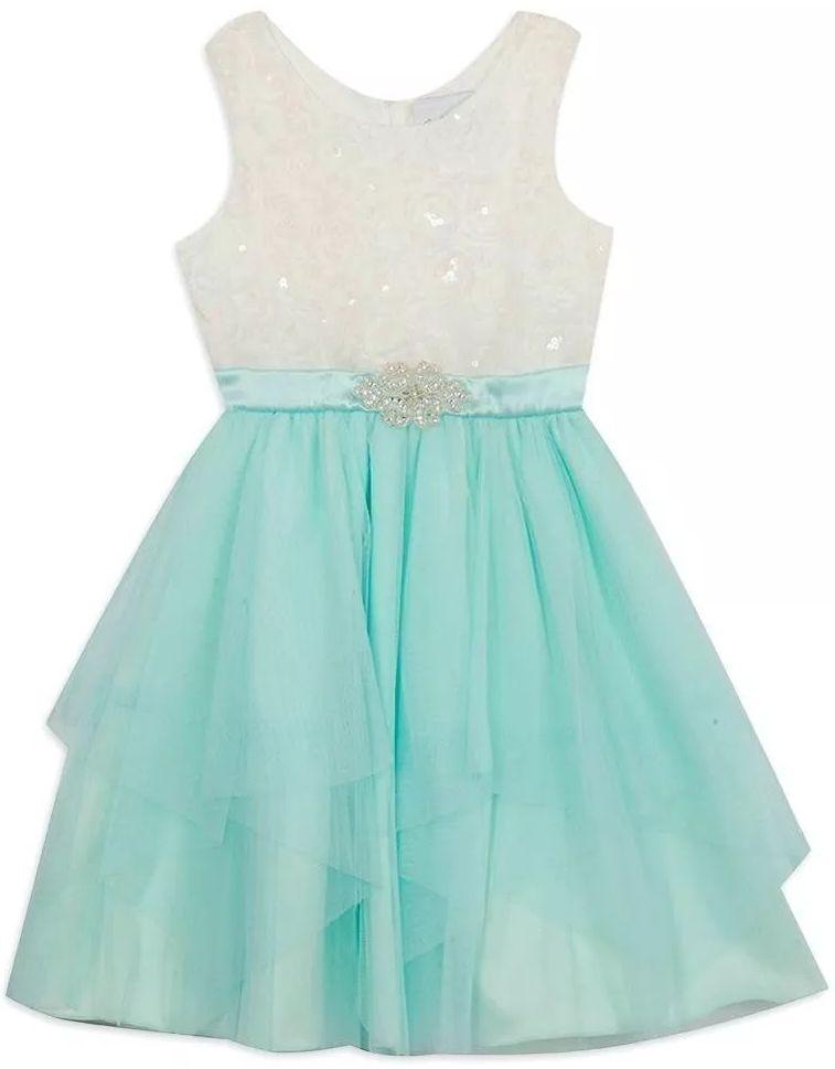 Emily Rose  Girl's Dress 14 - Mint - Brand New