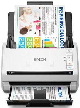 Epson  DS-530 II Duplex 600 DPI 35PPM Document Scanner - White - Excellent