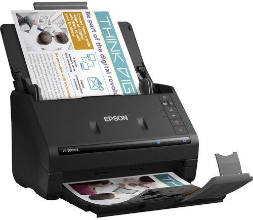 Epson ES-500W II Wireless Duplex Document Scanner - Black